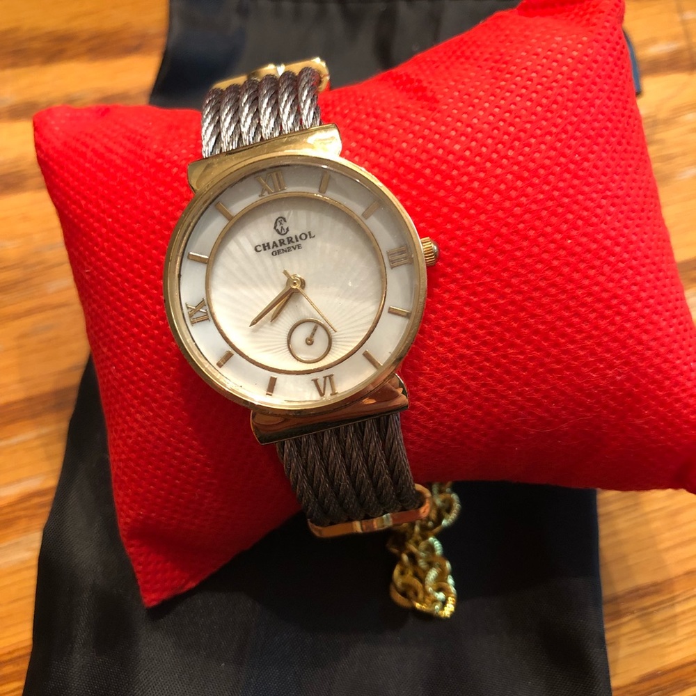 charriol watch st tropez mother of pearl